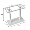 Soign pakoworld metal table base white 80x40x90cm
