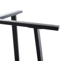 Vampor I  pakoworld metal table base in black shade 112x60x72cm