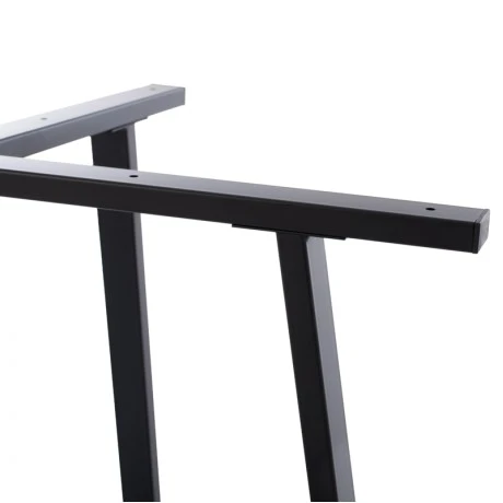 Vampor I  pakoworld metal table base in black shade 112x60x72cm