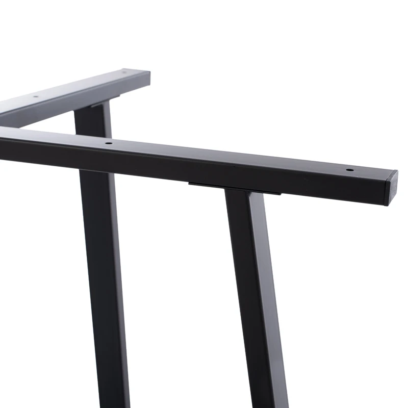 Vampor I  pakoworld metal table base in black shade 112x60x72cm