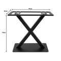 Wolver pakoworld metal table base in black shade 80x40x72cm