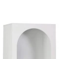 Βιβλιοθήκη Emersi pakoworld mdf σε λευκή απόχρωση 48x35x180εκ