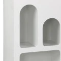 Βιβλιοθήκη Emersi pakoworld mdf σε λευκή απόχρωση 48x35x180εκ