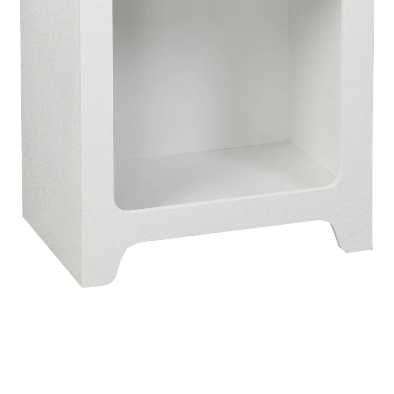 Βιβλιοθήκη Emersi pakoworld mdf σε λευκή απόχρωση 48x35x180εκ