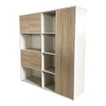 Office bookcase Stark pakoworld oak beige 160x40x200cm