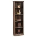 Bookcase Mozart pakoworld in walnut color 60x34,5x202,5cm