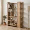 Βιβλιοθήκη Oslo pakoworld sonoma 100x32x146.5εκ