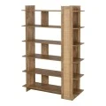 Βιβλιοθήκη Oslo pakoworld sonoma 100x32x146.5εκ