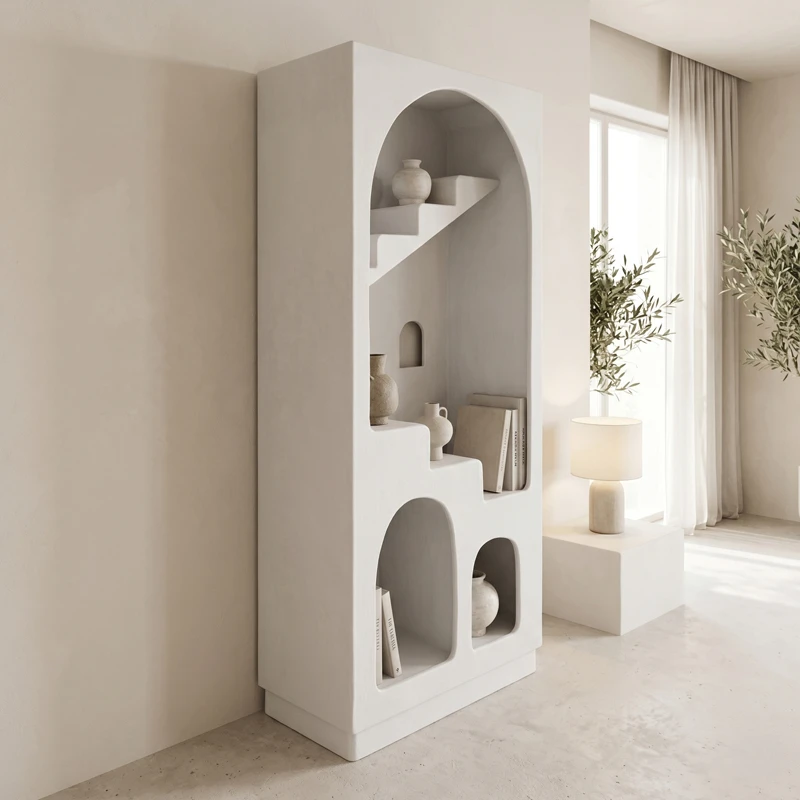 Βιβλιοθήκη-ραφιέρα Boolten pakoworld mdf λευκό 80x38x190εκ