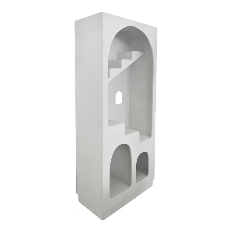 Βιβλιοθήκη-ραφιέρα Boolten pakoworld mdf λευκό 80x38x190εκ