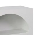 Βιβλιοθήκη-ραφιέρα Emersi pakoworld mdf σε λευκή απόχρωση 70x35x100εκ
