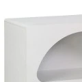 Βιβλιοθήκη-ραφιέρα Emersi pakoworld mdf σε λευκή απόχρωση 70x35x100εκ