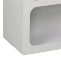 Βιβλιοθήκη-ραφιέρα Emersi pakoworld mdf σε λευκή απόχρωση 70x35x100εκ