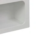 Βιβλιοθήκη-ραφιέρα Emersi pakoworld mdf σε λευκή απόχρωση 70x35x100εκ