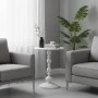 Anesor pakoworld metal side table in cream shade D40x52cm