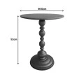 Anesor pakoworld metal side table in cream shade D40x52cm