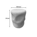 Side table Ardin pakoworld ecru MGO D39.5x49.5cm