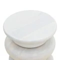 Side table Circena pakoworld solid mango wood white D40x45cm
