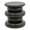 Side table Circena pakoworld solid mango wood black D40x45cm