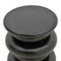 Side table Circena pakoworld solid mango wood black D40x45cm