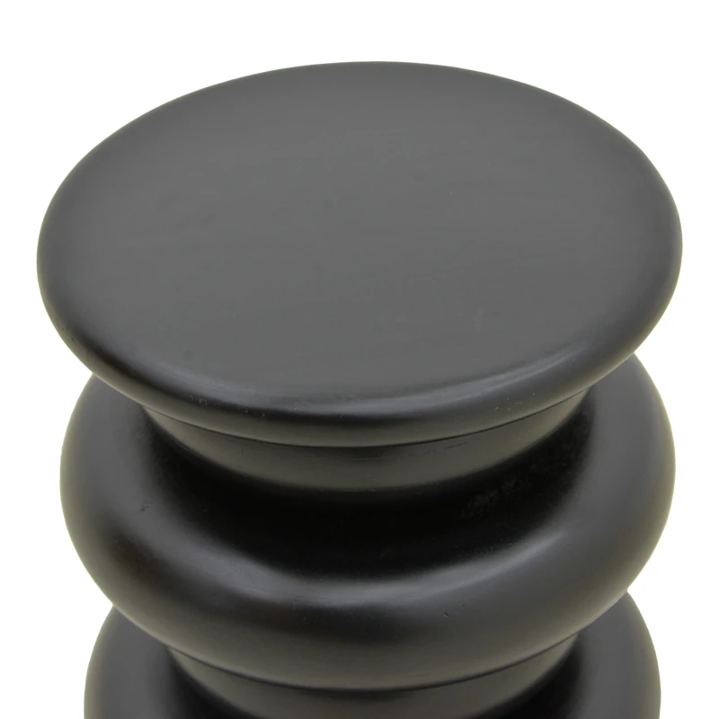 Side table Circena pakoworld solid mango wood black D40x45cm