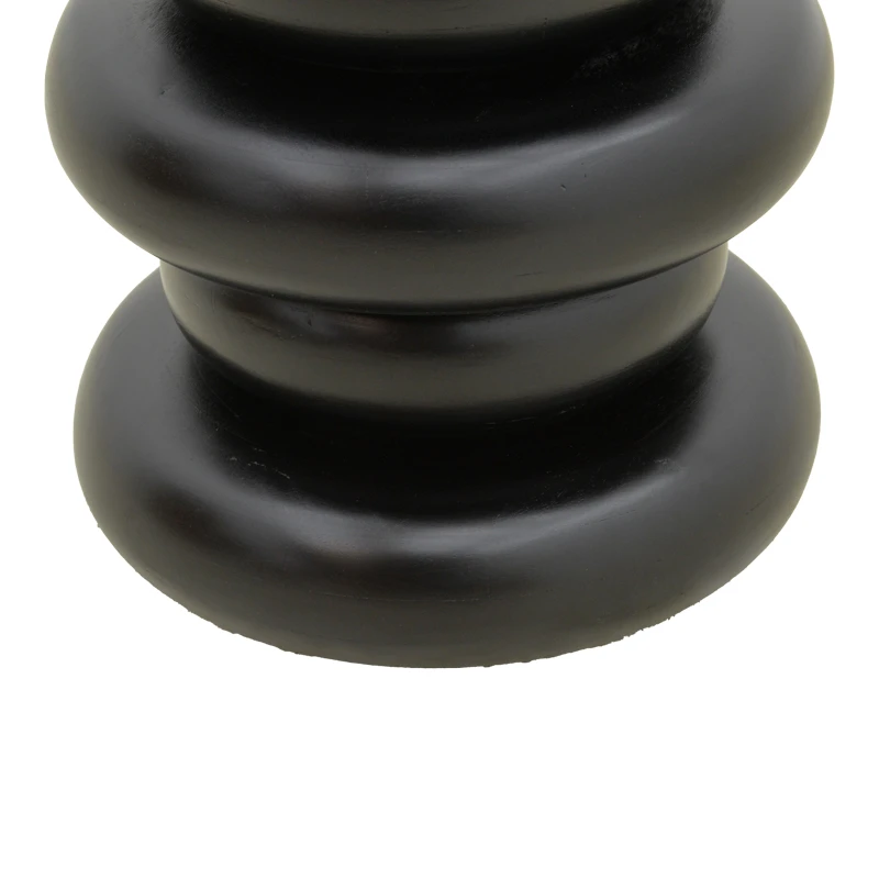 Side table Circena pakoworld solid mango wood black D40x45cm