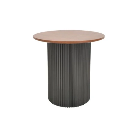 Dovel pakoworld side table mdf in walnut -black metal D50x50cm