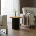 Dovel pakoworld side table mdf in sonoma-black metal D50x50cm
