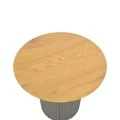 Dovel pakoworld side table mdf in sonoma-black metal D50x50cm
