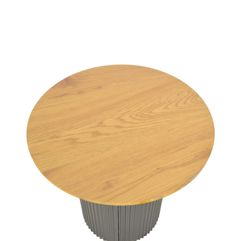 Dovel pakoworld side table mdf in sonoma-black metal D50x50cm