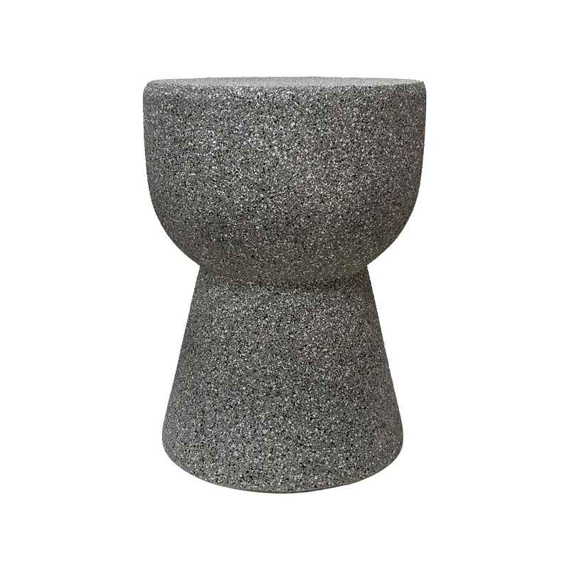 Side table Efria pakoworld grey MGO D33x46cm