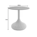 Coffee table Fabron Inart black sintered stone D50x52cm