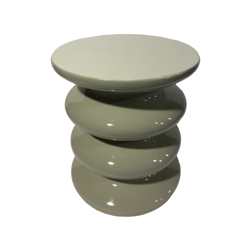 Side table Jonne pakoworld white MGO D40x46cm