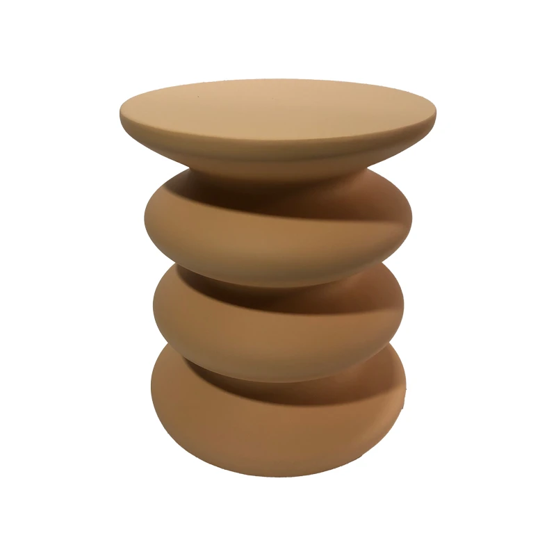 Side table Jonne pakoworld terracotta MGO D40x46cm