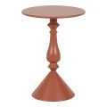 Lalou pakoworld metal side table in terracottta shade D40x55cm