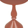 Lalou pakoworld metal side table in terracottta shade D40x55cm