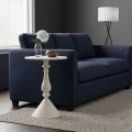 Lalou pakoworld metal side table in cream shade D40x55cm