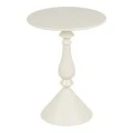 Lalou pakoworld metal side table in cream shade D40x55cm