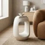 Side table Lenora pakoworld solid mango wood white D33x45cm