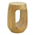 Side table Lenora pakoworld solid mango wood in natural color D33x45cm