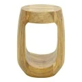 Side table Lenora pakoworld solid mango wood in natural color D33x45cm