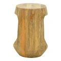 Side table Lenora pakoworld solid mango wood in natural color D33x45cm