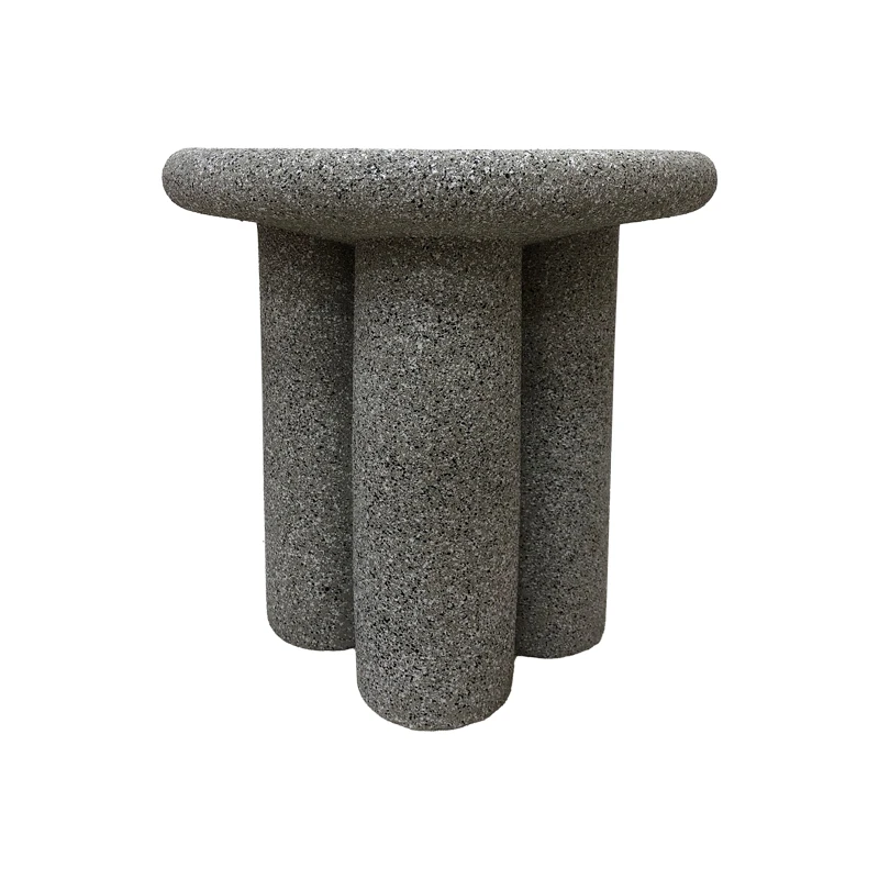 Side table Nenia pakoworld grey MGO D40x45cm