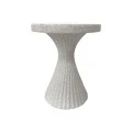 Side table Nome pakoworld white MGO D38x46.5cm