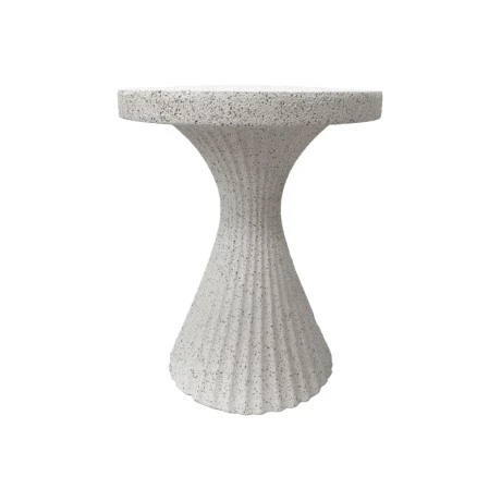Side table Nome pakoworld white MGO D38x46.5cm