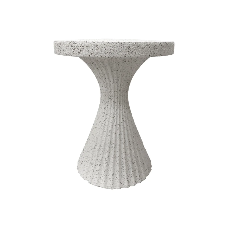 Side table Nome pakoworld white MGO D38x46.5cm