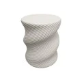 Side table Rinda pakoworld ecru MGO D33x40cm