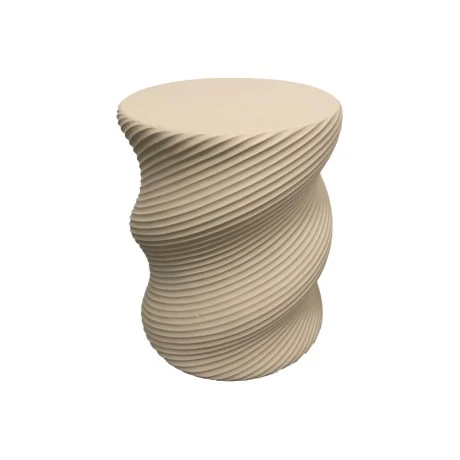 Side table Rinda pakoworld cream MGO D33x40cm