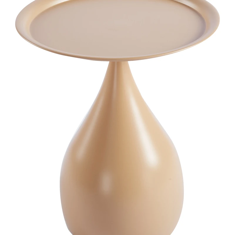 Samino pakoworld metal side table in cappuccino shade D39x46cm