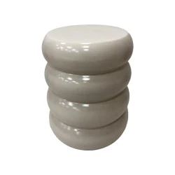 Side table Venezia pakoworld white MGO D35x46cm